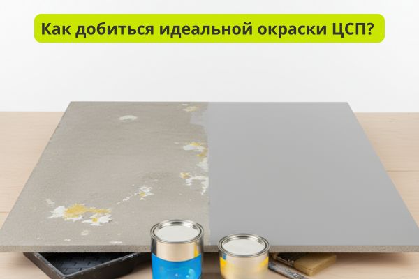 Как добиться идеальной окраски ЦСП фото